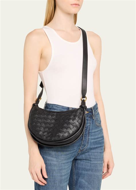 Bottega Veneta Gemelli Multipocket Leather Shoulder Bag.